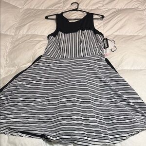 Black and White Striped Dress